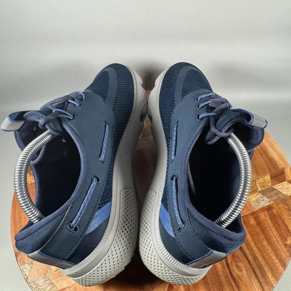 Sperry 7 Seas 3-Eye Mens Navy Blue Mesh Boat Shoe Sneaker 8.5 109155